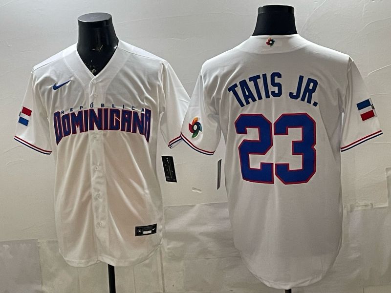 Men 2026 World Cub #23 Tatis jrWhite Nike MLB Jersey style 05